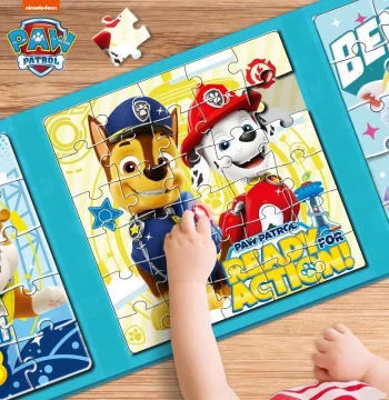 Paw Patrol Magnetic Puzzle for Ages 3-6, Early Education Magnetic Sticker Flat Puzzle, Educational Toy for Boys and Girls