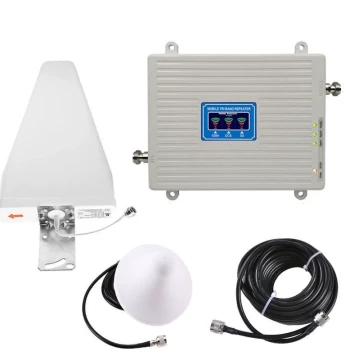 Tri-Band 900/1800/2100 Mobile Signal Amplifier, 2G 3G 4G Internet Signal Booster
