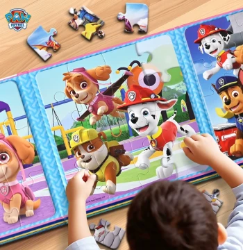 Paw Patrol Magnetic Puzzle 2-3 to 6 Years Old Children Educational Early Learning Baby Boys Girls Magnetic Flat Picture Toy