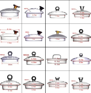 Glass Pot Lid Replacement Glass Teapot Lid Accessory Single Lid Kettle Lid Stovetop Teapot Lid Teacup Lid