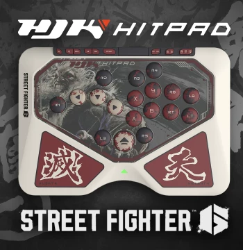 HJK HITPAD Akuma Collaboration HJK Hitbox Keyboard Controller for Fighting Games, Street Fighter 6 Joystick