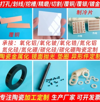 Alumina Ceramic/Boron Nitride/Aluminum Nitride/Sapphire/Zirconia Ceramic Sheets, Copper-Clad Ceramic Sheets, Customizable