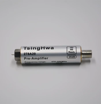 Jinghua 278A20 Terrestrial Digital TV Signal Low-Noise DTMB Amplifier, 20dB Gain, Domestic Model A18