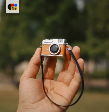 N+PARK Camera Model Labubu Accessories with Sound and Flash Pendant Cotton Doll Outfit Figure Photography