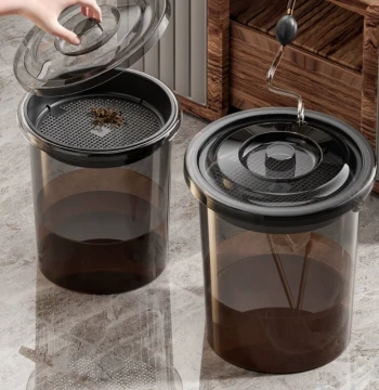 Tea Water Bucket, Waste Water Bucket, Tea Leaf Residue Bin, Garbage Drain Bucket, Tea Table Kung Fu Tea Set Accessories, Drain Pipe for Office