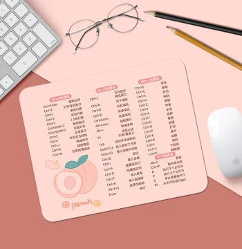 Thickened Cute Cartoon Anime Wrist Rest Mouse Pad Small Esports Gaming Girls Small Office Creative Desk Mat Shortcut Keys PPT Windows Excel Dirt-Resistant Fresh Minimalist Instagram Style