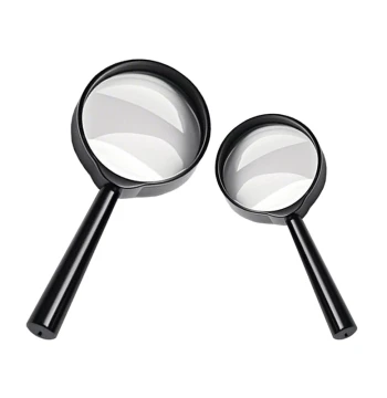 Physics Experiment Magnifying Glass - 3x and 5x Power, 40mm and 50mm Lens - Handheld Magnifier for Elementary Science Inquiry and Teaching