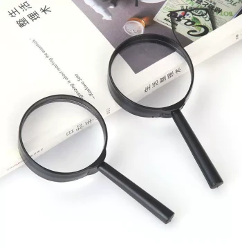 60mm Magnifying Glass for Reading, High-Definition High-Magnification Authentic Extra-Large Plastic Handle Magnifier for Elderly Presbyopia