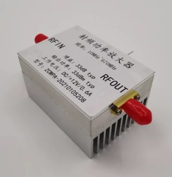 10MHz–670MHz 2W Amplifier, FM Transmission, Broadband RF Power Amplifier for HF/FM/VHF/UHF