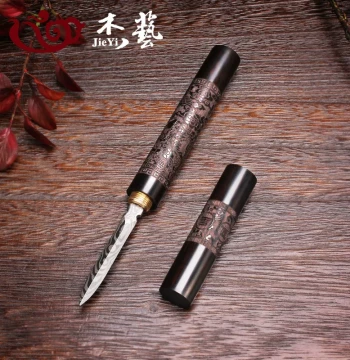 Stainless Steel Pu'er Tea Knife, Tea Needle, and Tea Awl, Handmade Damascus Steel Tea Cake Prying Tool, Tea Set Accessory
