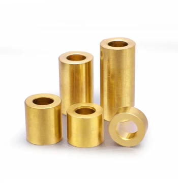 Brass Bushing Sleeve Hollow Brass Tube Bearing Copper Sleeve Straight Spacer Brass Washer M2 M3 M4 M5 M6 M7 M8