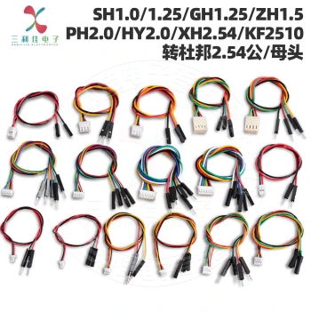 SH1.0/1.25/GH1.25/1.5/PH2.0/HY2.0/2510/XH2.54 to Dupont 2.54-1P Wire