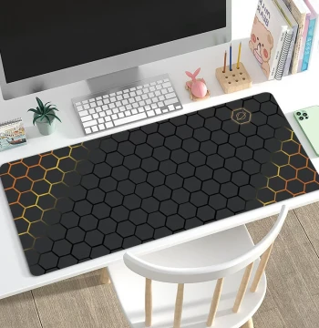 High-Aesthetic Office Mouse Pad for Girls, Extra-Large Thickened Keyboard Mat, Computer Desktop Esports Desk Pad