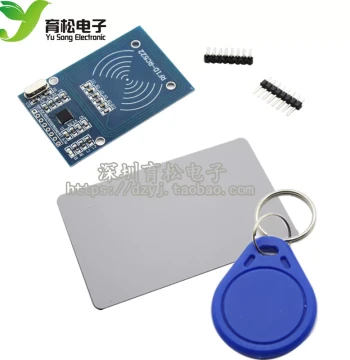 MFRC-522 RC522 RFID Radio Frequency IC Card Reader Module - Includes S50 Fudan Cards and Key Fobs
