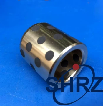 MPBZ8-8/10/12/15/20/25/30 Copper Alloy Straight Oil-Free Bushing Graphite Self-Lubricating Bronze Sleeve