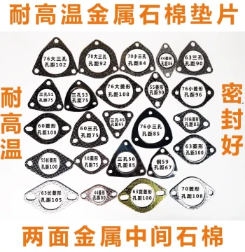 Free Shipping Car Exhaust Pipe High-Pressure Asbestos Gasket, Interface Gasket, Flange Gasket, Sealing Gasket, High Temperature and Pressure Resistant