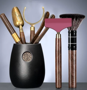 Six Gentlemen of Tea Ceremony Set, Kung Fu Tea Accessories, Complete Tea Table Supplies, Brewing Tools, Tea Tongs, Brushes, and Tea Pet Ornaments