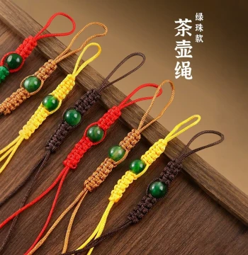 Hand-Woven Teapot Rope, Exquisite Zisha Teapot Tie String, Drop-Resistant Water Cup Cord, Tea Ceremony Accessory