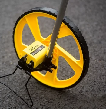 Measuring Counter Wheel, Length Marking Line Wheel, Road Measuring Wheel, Electronic Ruler, Surveying Wheel, Hand-Push Flat Ruler