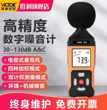 Victor Noise Meter: Home Sound Level Meter, Decibel Detector, High-Precision Wall-Mounted Industrial Digital Sound Tester