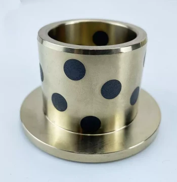 Factory Direct Graphite Copper Bushing, Solid Embedded Flanged Self-Lubricating Bearing 455 for Flange Shaft and Main Optical Shaft