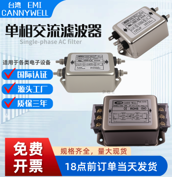 Taiwan EMI Power Line Filter CW4L2 10/20A Two-Stage Purification Single-Phase AC 220V Anti-Interference for Audio Systems