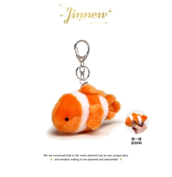 Plush Goldfish Toy with Squeaker