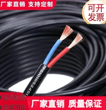 National Standard Construction Site Soft Cable 2-Core 3-Core 4-Core 1.5/2.5/4/6/10 sq.mm Household Sheathed Wire Power Cord