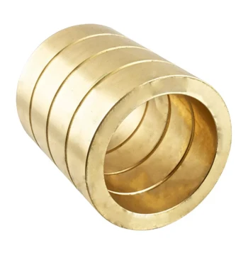 Bronze Bushing with Internal Oil Groove Notch, Copper Alloy Bearing Sleeve, Bronze Block, Aluminum Bronze, Tin Bronze, Large Custom Cast Bronze Bushings