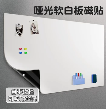 Magnetic Refrigerator Magnet Magnetic Whiteboard Sticker Small Blackboard Magnet Message Board Galvanized Sheet Film Writing Memo Board Soft Removable Household Children Teaching Office Training Customizable Magnet Magnetic Sticker Matte
