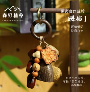 Fruit Shell Bag Charm Warm Orange Decorative Pendant