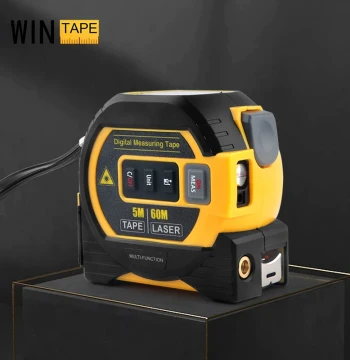 Wintape 3-in-1 Laser Tape Measure with Infrared Distance Meter, Smart Electronic Ruler, and Steel Tape for Room Measurement