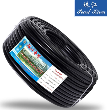 Zhujiang Cable Wire National Standard Pure Copper RVV 2-Core 3/4-Core 1.5/2.5/4/6 mm² Power Sheathed Cable Sold by Cut Length