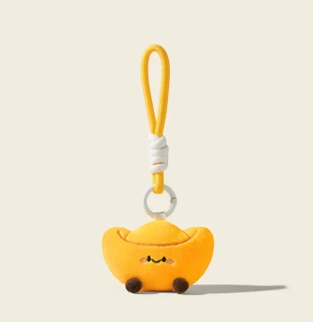 Plush Ingot Keychain Pendant