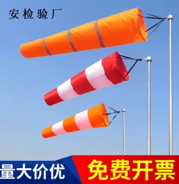 Wind Vane, Sturdy Waterproof Fluorescent Reflective Windsock for Meteorology, Petrochemical, Hazardous Safety Inspection, Outdoor Roof Factory Audits
