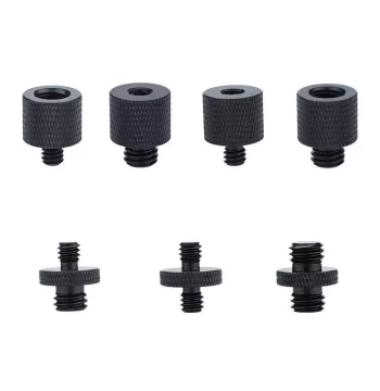 3/8 to 1/4 Camera Screw Tripod Adapter Quarter Turn Fill Light Cloud Platform Adapter Live Streaming Stand Base