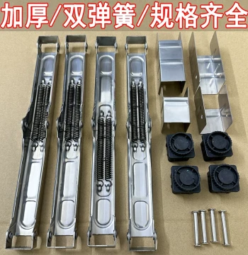 Complete Stainless Steel Folding Table Accessories, Thickened Double Spring Hinges, Load-Bearing Support Frame for Dining Tables with 30 Square Tubing