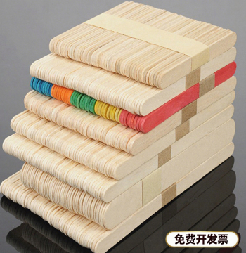 Popsicle Sticks for Kindergarten DIY Crafts - Wooden Tongue Depressors, Colorful Children's Craft Wood Pieces