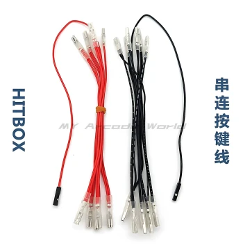 HITBOX Series Wire, Sanwa Button Wire 110/2.8 Terminal Single Dupont Header 10-Terminal DIY Arcade Joystick