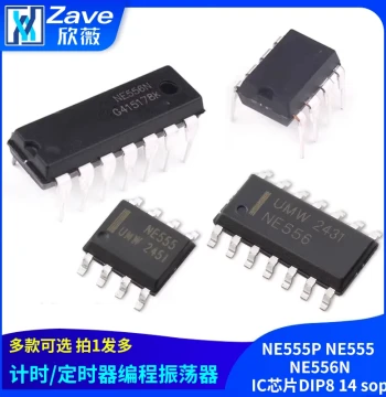 NE555P NE555 NE556N Timer/Programmer Oscillator IC Chip DIP8 14 SOP