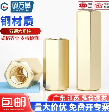 Double-Ended Hex Brass Standoff Dual-Head Isolation Column Nut Column Hollow Chassis Motherboard Computer Spacer Brass Column Screw M2 M6