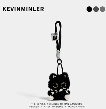 Cat Plush Keychain Bag Charm