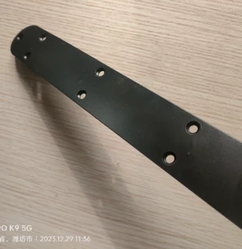 Desktop and Cabinet Door Straightener, T-Shaped Guard Plate, T-Shaped Reinforcement Rib, Countersunk Hole Type, Matte Black Finish