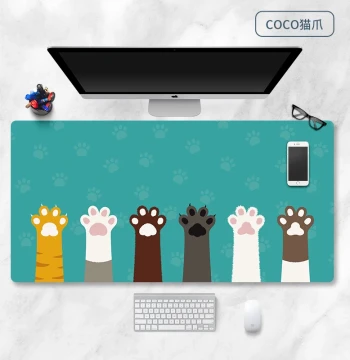 Cooskin Leather Anti-slip Extra Large Mouse Pad for Laptop Computer Office Waterproof Work Business Writing Pad Gaming Home Student Children Boys Girls Desk Pad Writing Desk Customizable