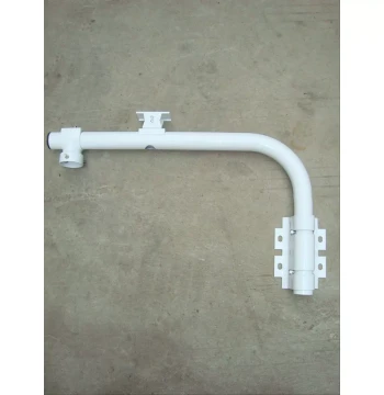 L-Shaped Corner Side-Mount Surveillance Horizontal Bar Extended Bracket, Bent Pipe Wall Pole, Corner One-to-Two Dual Gun Head Dome Camera