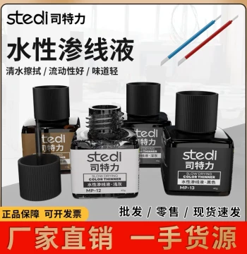 STEDI Gundam Model Black-Gray Water-Based Panel Line Wash Military Model Weathering Production Line Drawing Wiping Stick Pen