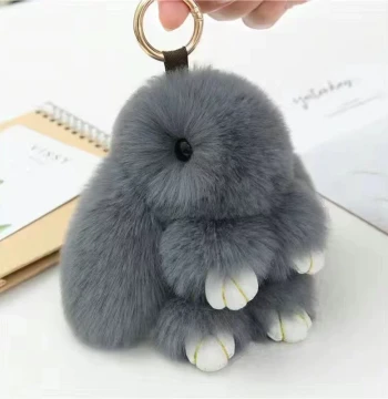Plush Rabbit Keychain Fluffy Bag Charm