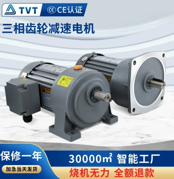 TVT Tianli Three-Phase 380V Gear Reduction Motor - Vertical VFD Adjustable Speed Gear Motor 200W/400W/750W