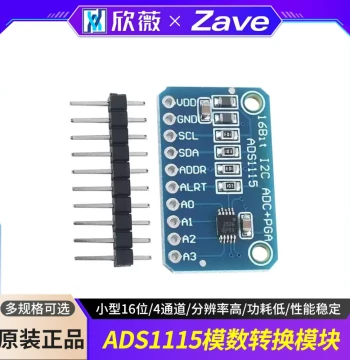 ADS1115 Compact 16-Bit 4-Channel Precision Analog-to-Digital Converter ADC Development Board Module Conversion Module