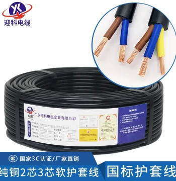National Standard Copper Core RVV 2/3/4/5-Core 1.5/2.5/4/6 mm² Three-Phase Extension Wire Home Cable